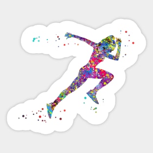 Female runner Sticker